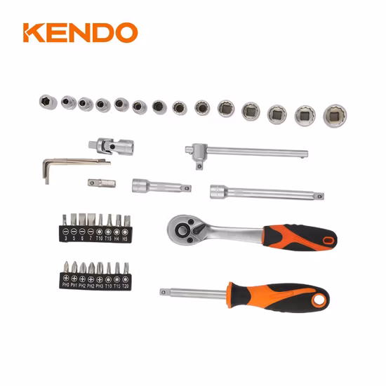 Kendo-Juego de herramientas de reparación de automóviles para el hogar, profesional, 42 Uds., con caja BMC, mecánico